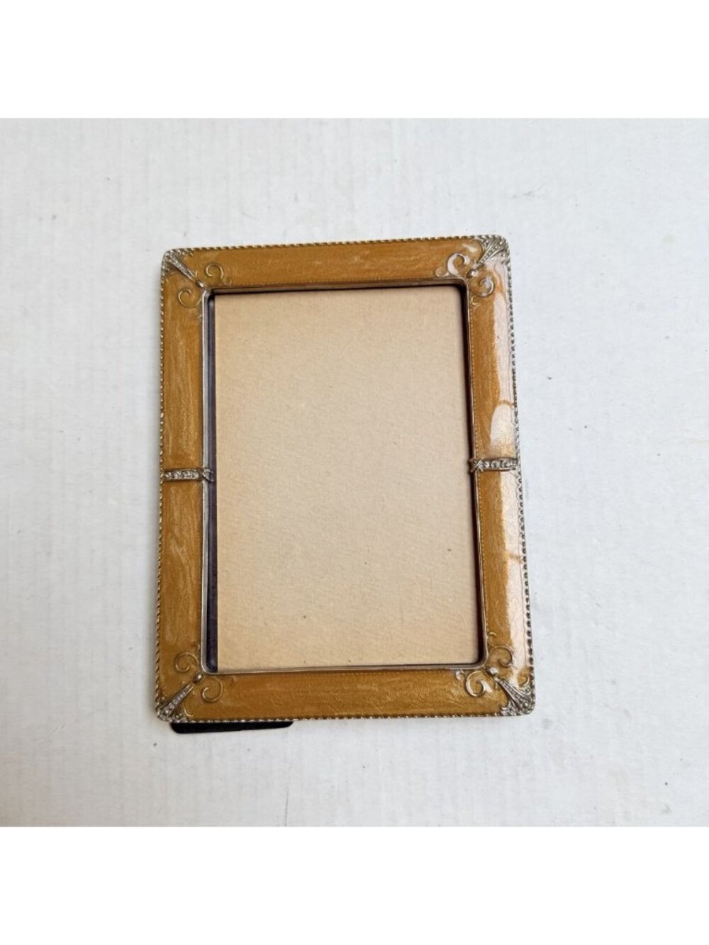 Enameled Ornate Photo Frame Decor 6 X 8 Vintage Nostalgia
